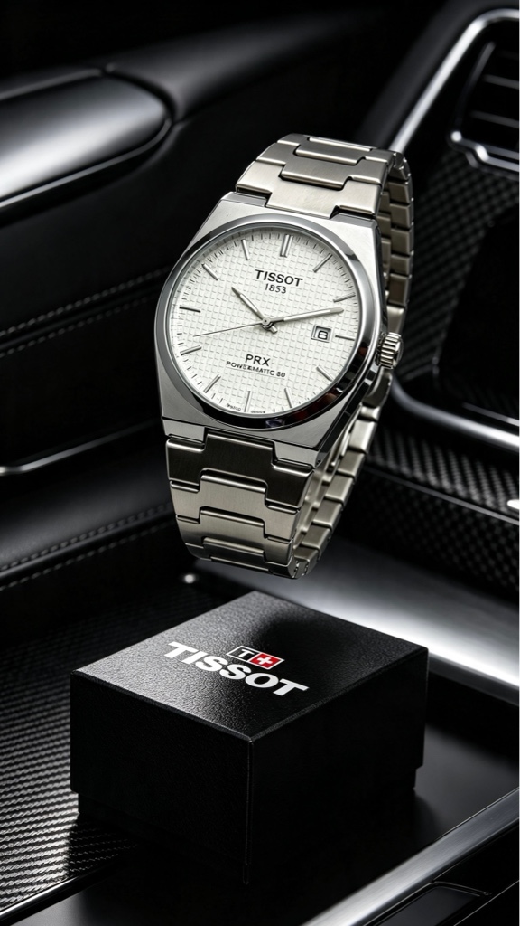 TISSOT PRX PLATEADO