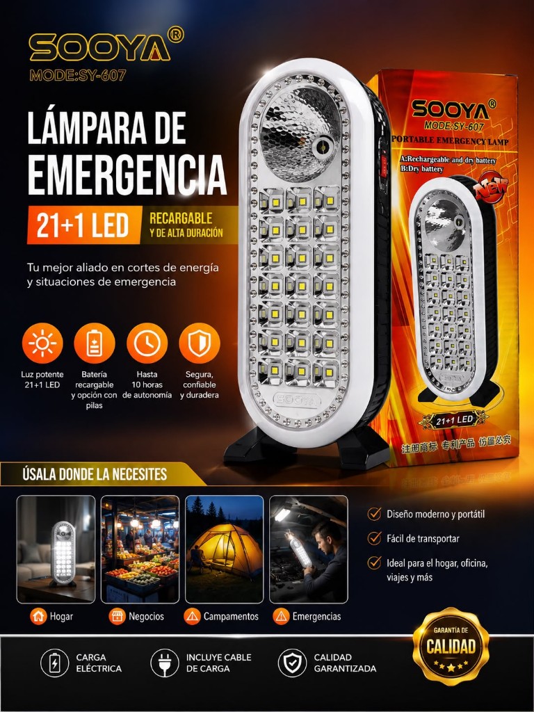 Lámpara recargable LED