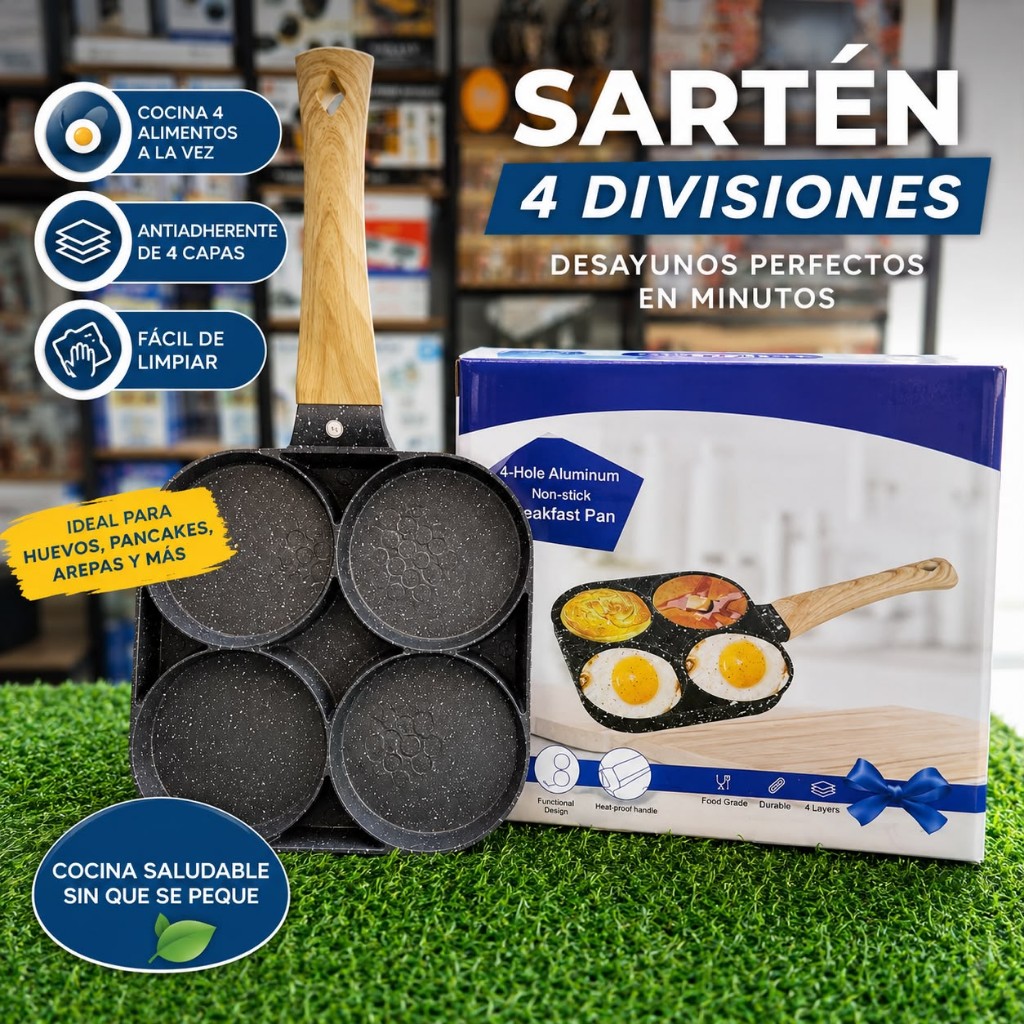Sarten 4 divisiones