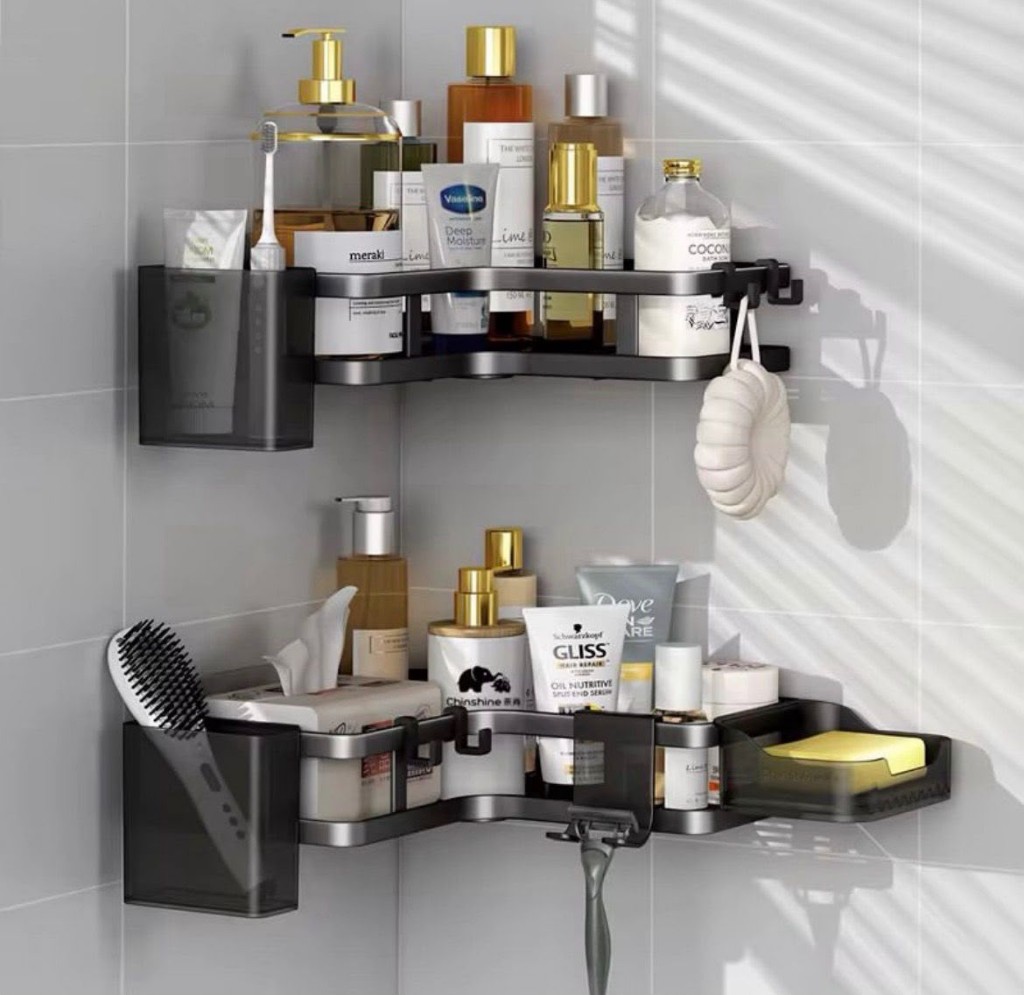 Organizador Esquinero x2 baño negro