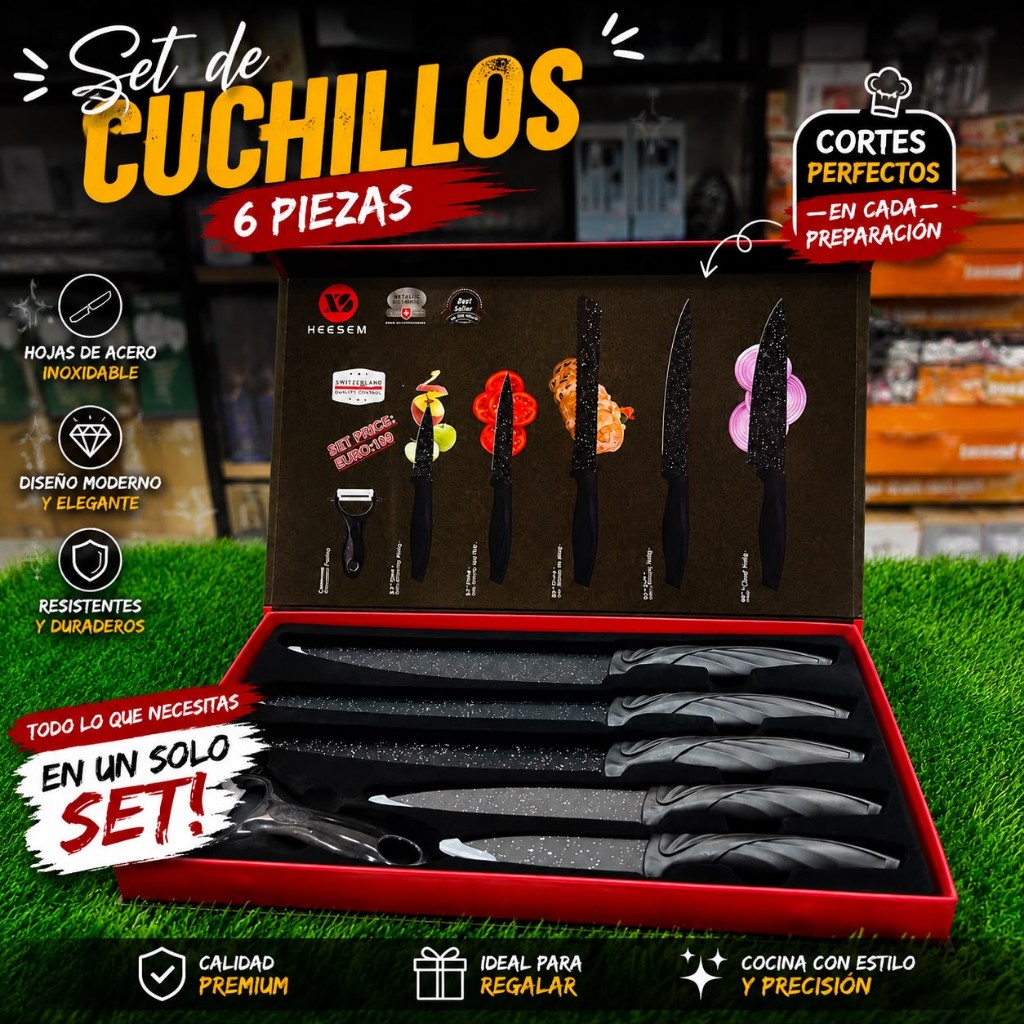 Set de cuchillos 6 piesas