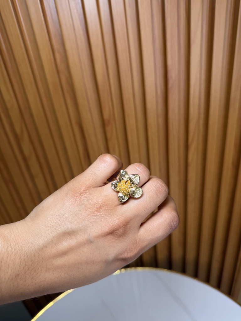 Anillo de flor maxi