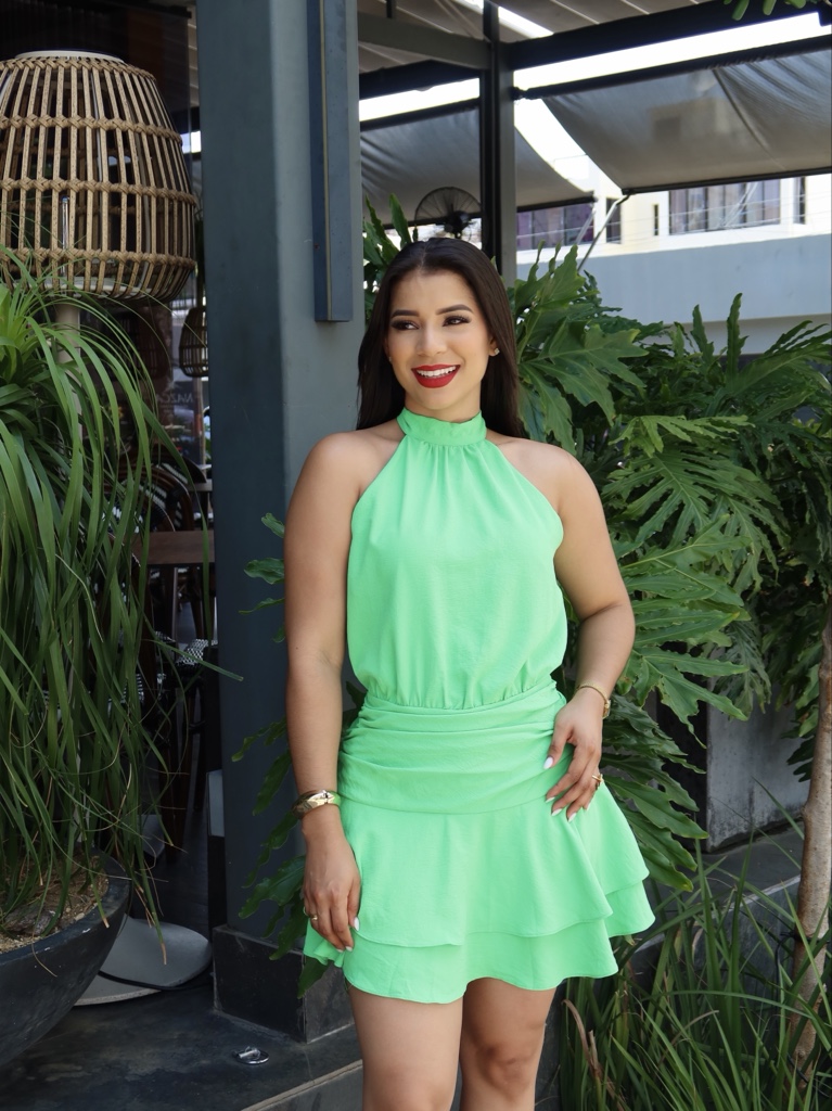 Vestido Mini verde