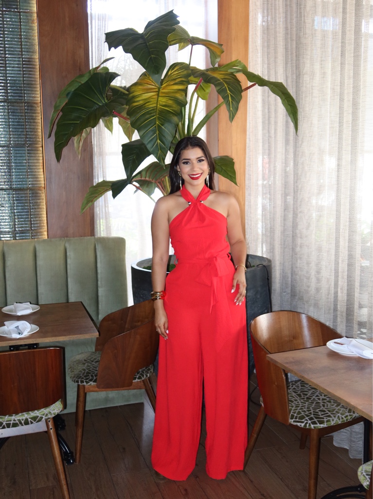 Enterizo rojo