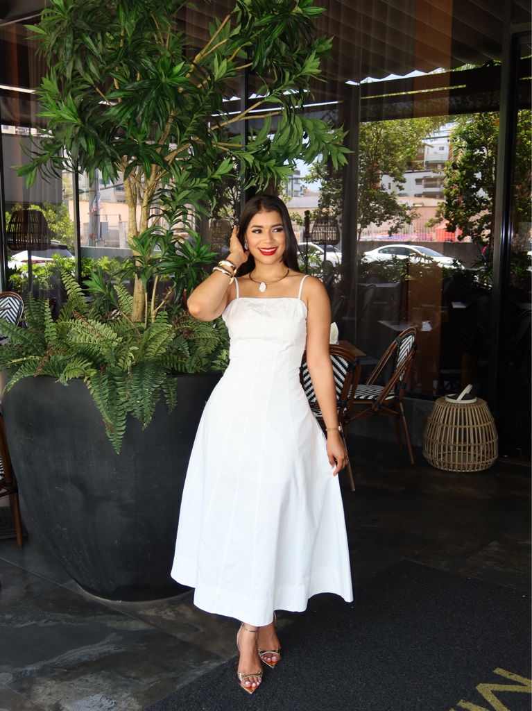 Vestido Midi blanco