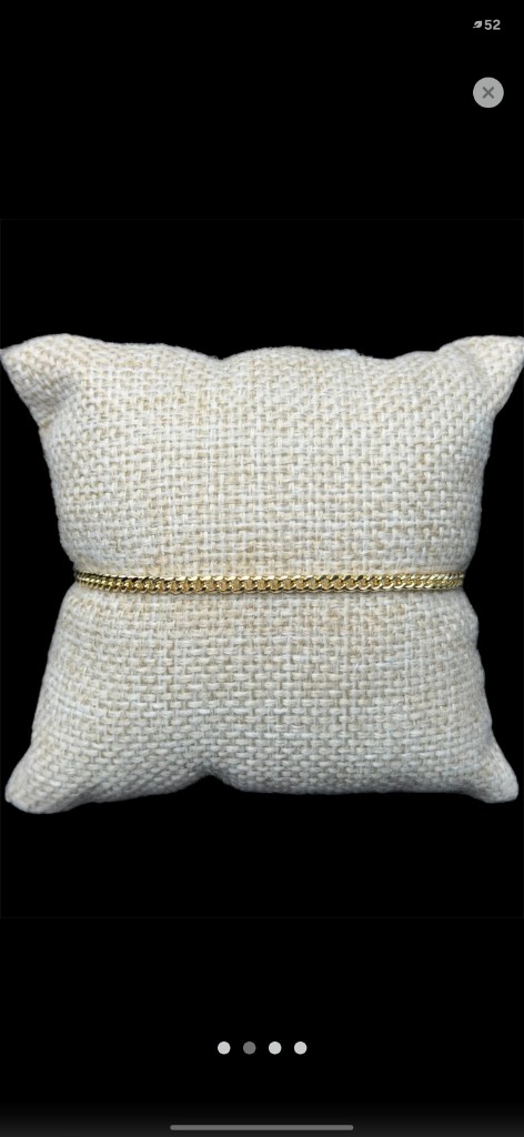 Pulsera Cubana 3 mm oro Laminado 18k