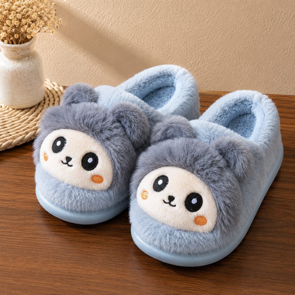 Pantuflas de oso infantil
