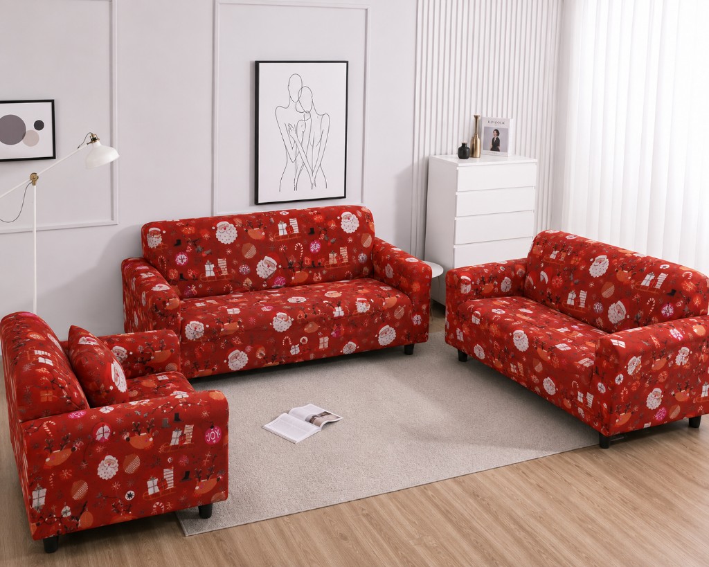 Cubre sofa navideño