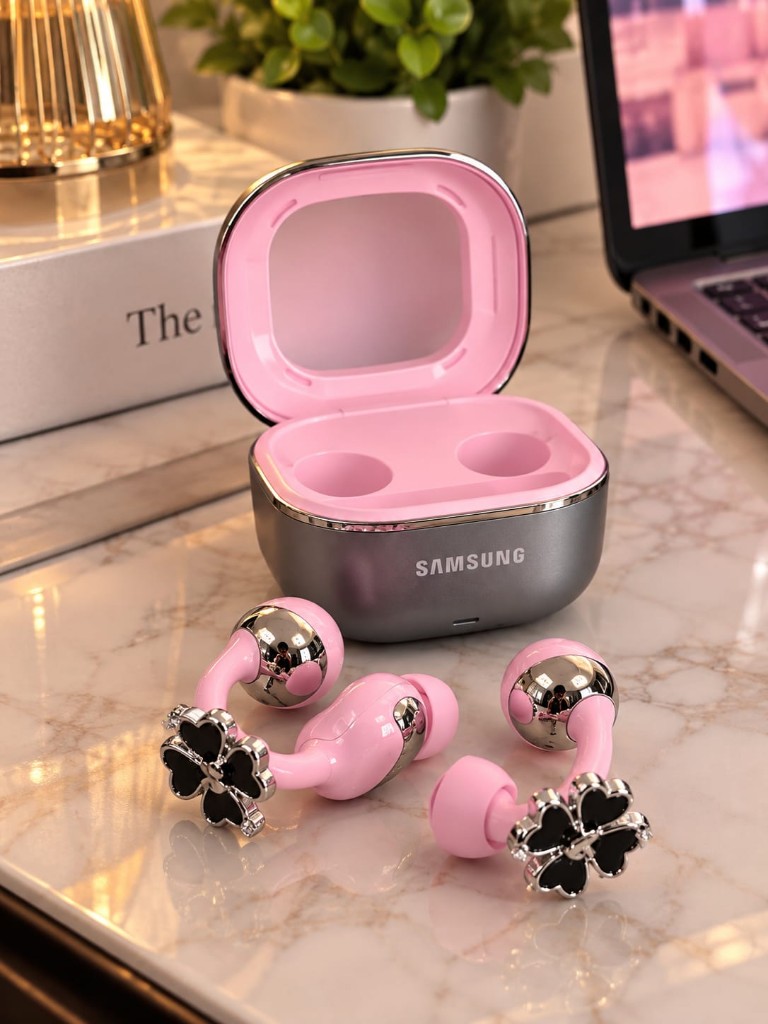Samsung audifonos rosados