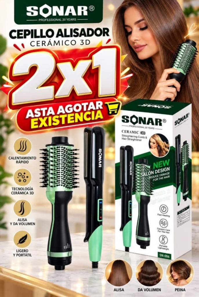 Cepillo alisador verde