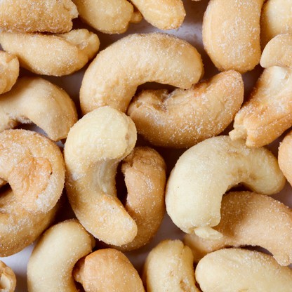 Castañas de cajú saladas