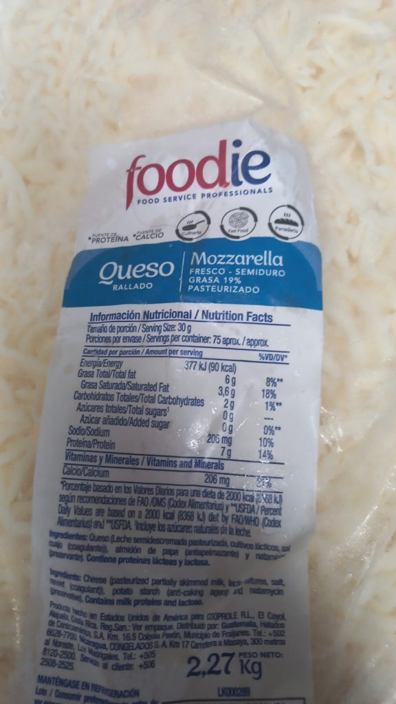 Queso mozarella