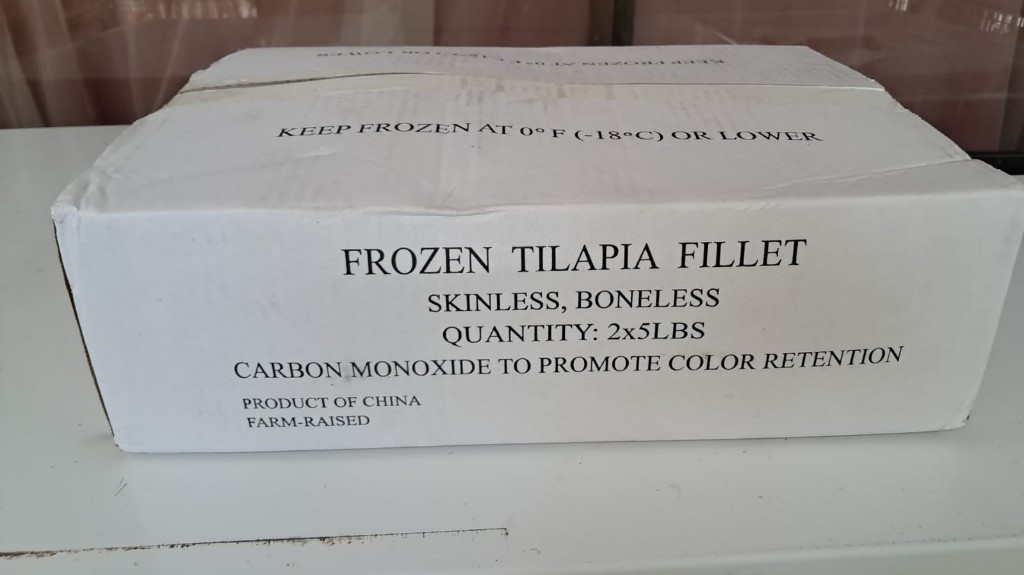 Caja de tilapia