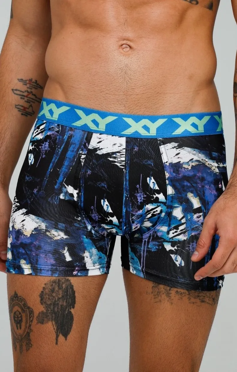 Boxer estampado XY rayas