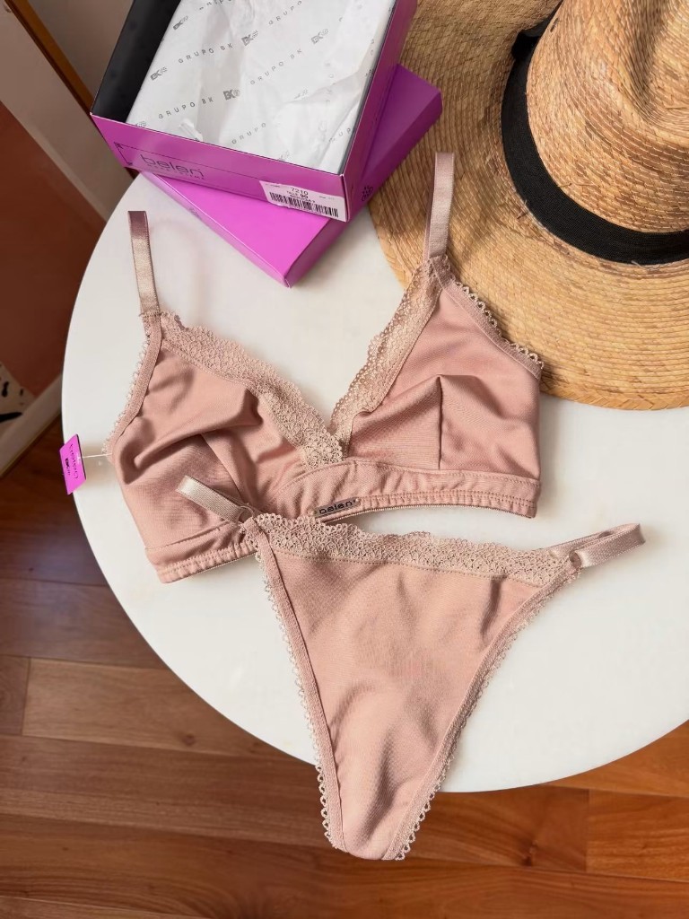 Conjunto Belén rosa nude