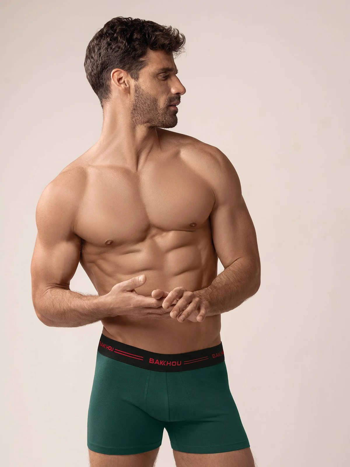 Boxer BAKHOU verde inglés