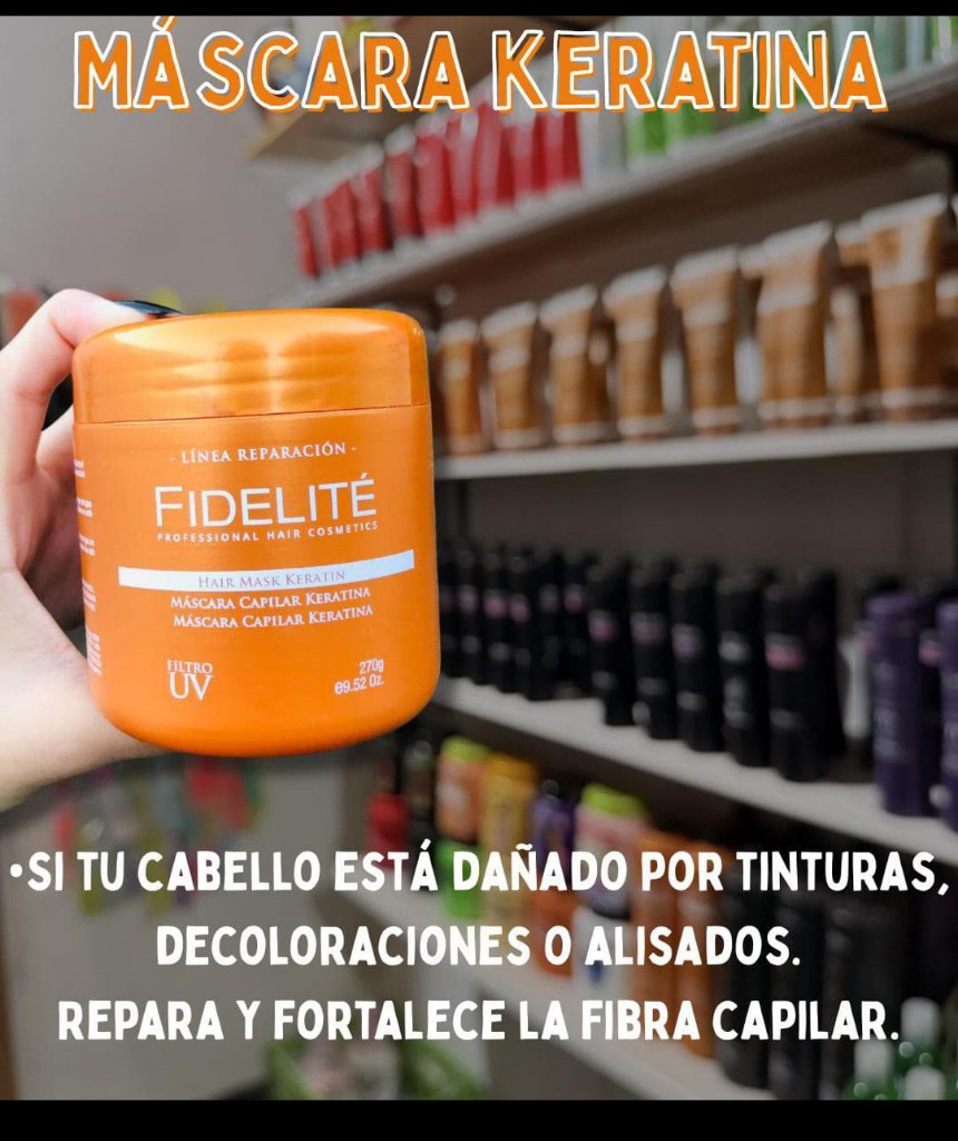 Máscara capilar de keratina 270 grs