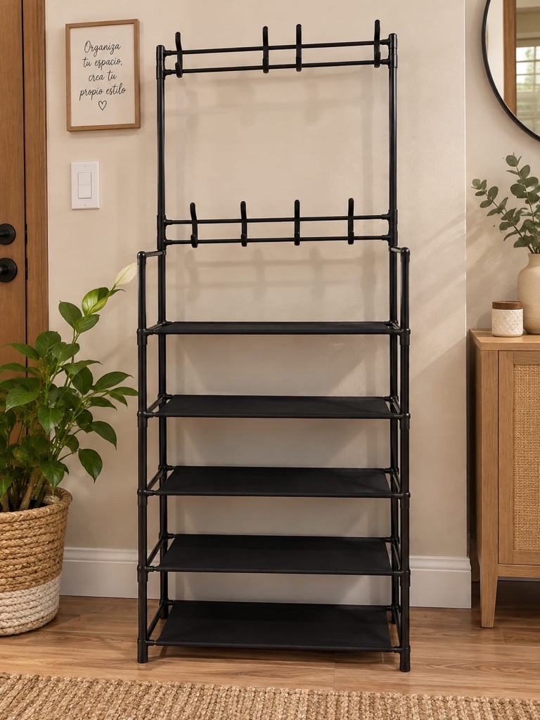 Organizador de Zapatos + Perchero Multiuso