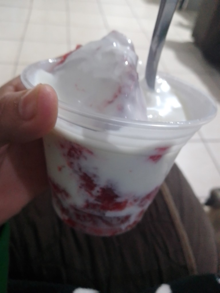Fresas con crema