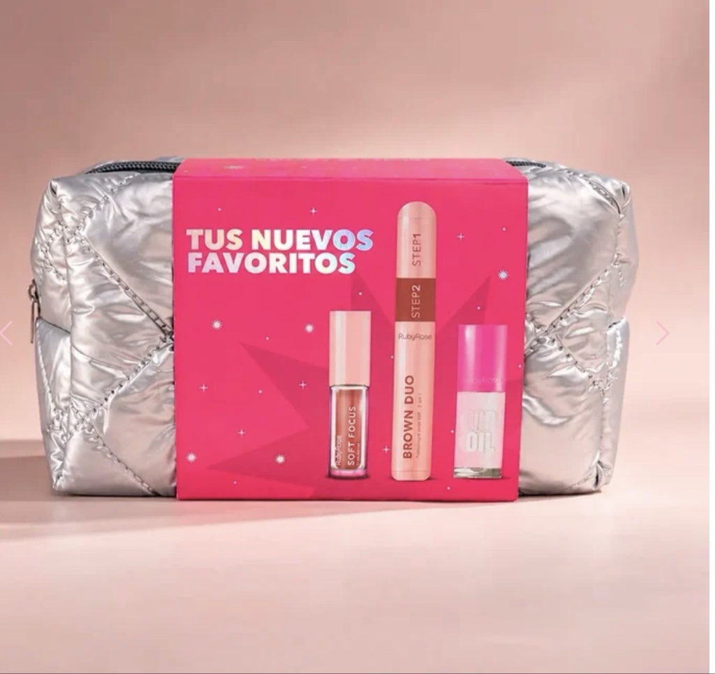 Ruby Rose kit maquillaje rosado