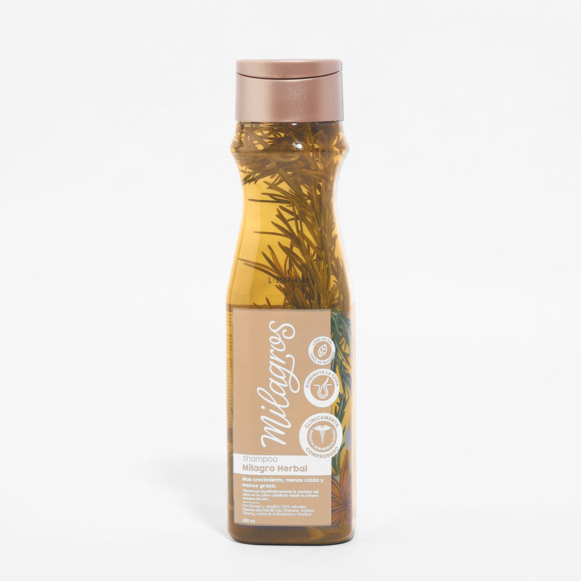 Milagros Herbal shampoo ( con romero y jengibre )