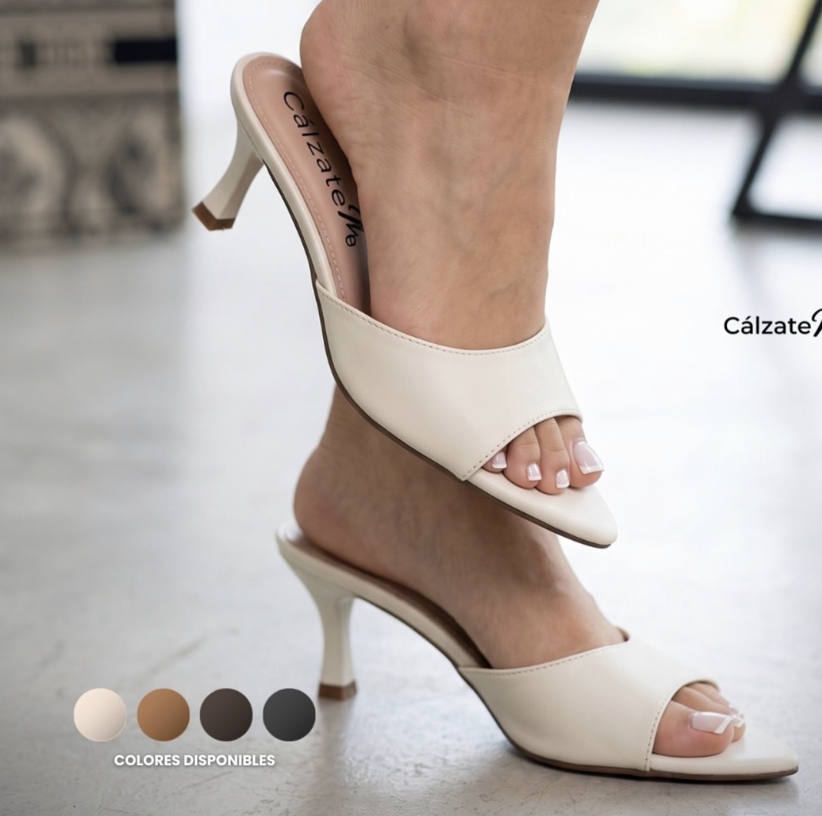 Sandalias de tacón CalzateMe color beige