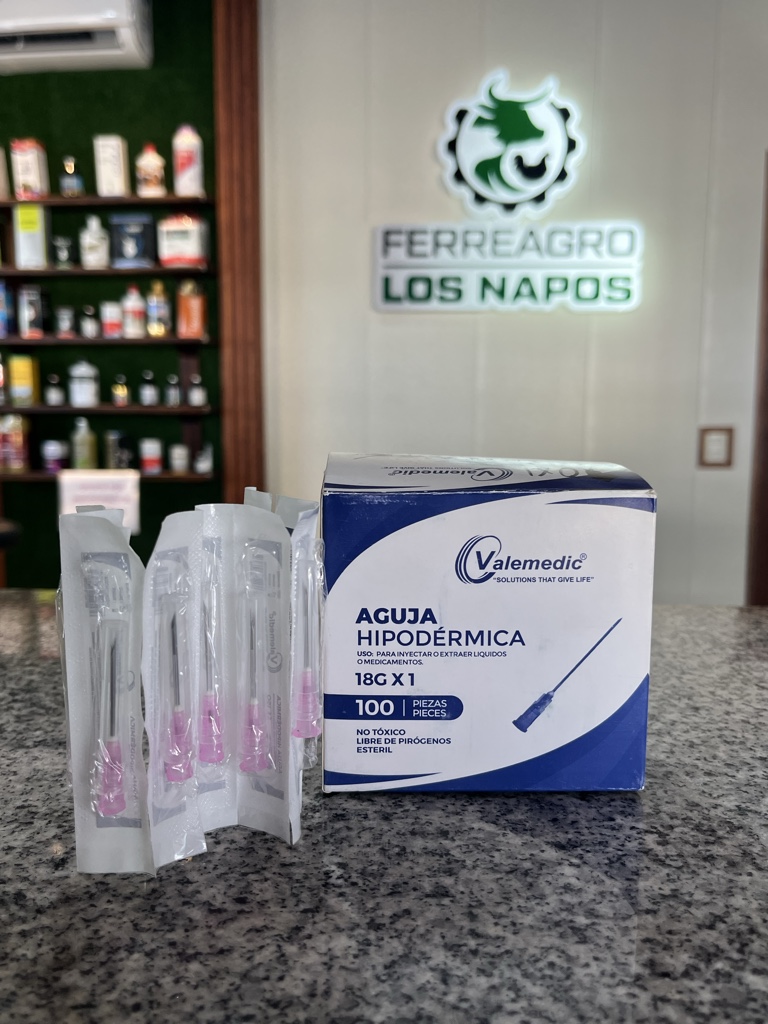 Agujas Hipodérmicas X Unidades. 18G X 1