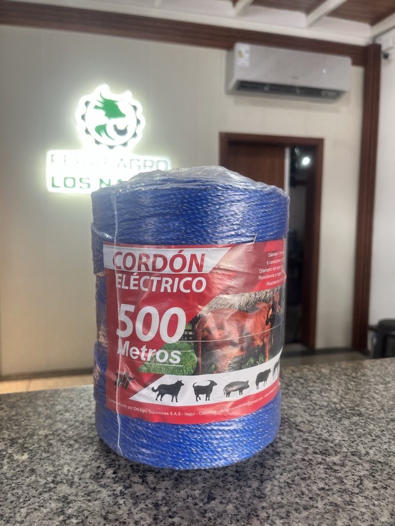 Cordón Eléctrico 3mm Color azul Rollo X 500 metros
