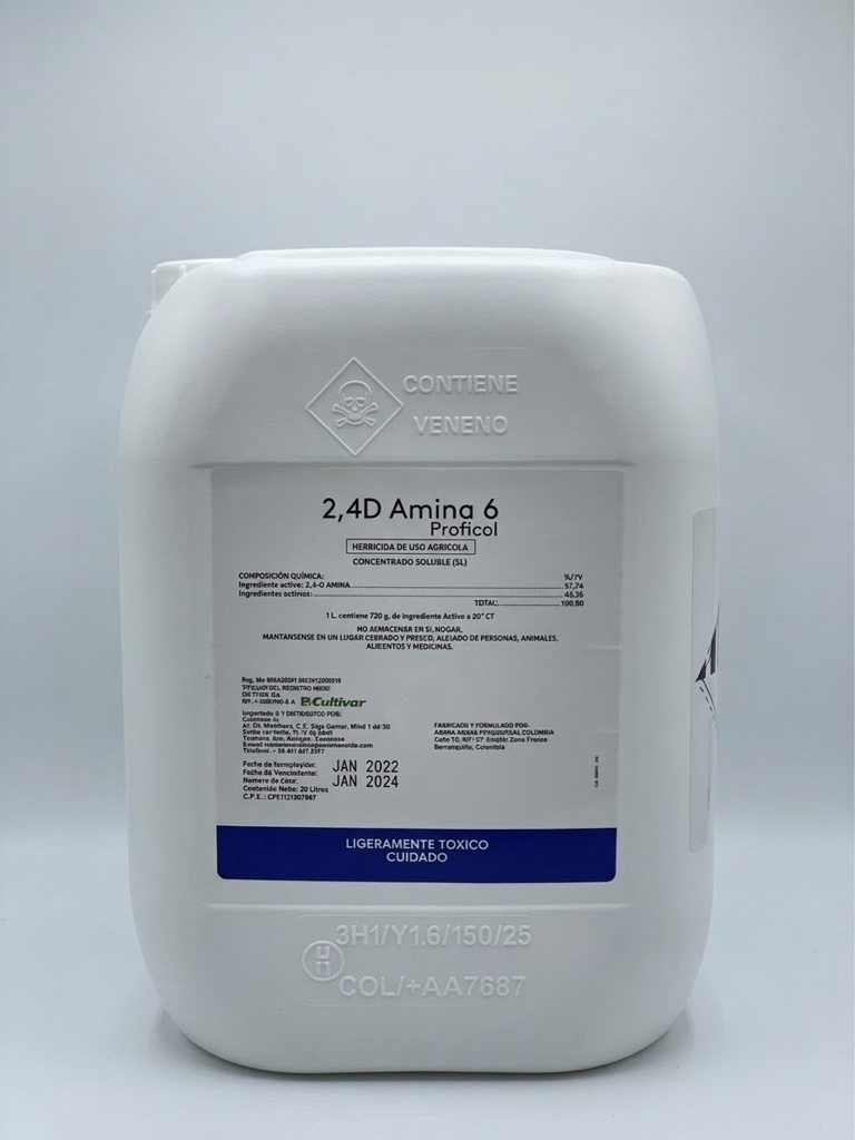 2,4D Amina 6 X 20Lt