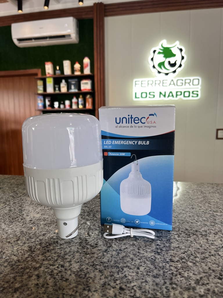Bombillo Recargable 30W UNITEC
