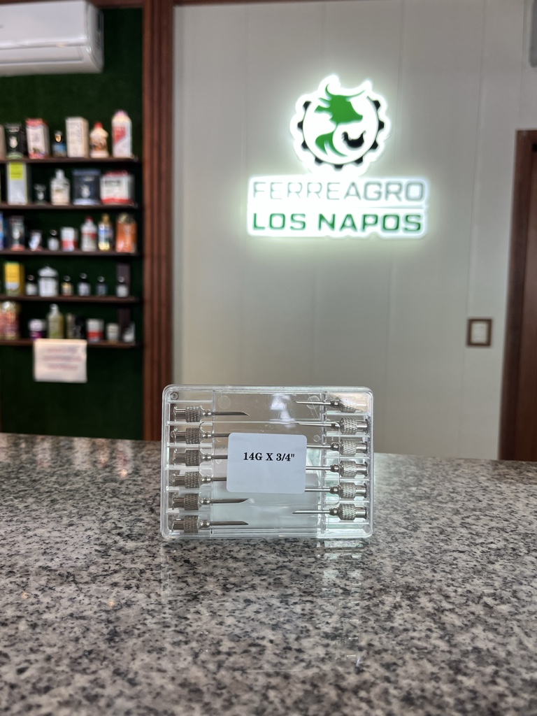 Agujas Reusables 14G x 3/4