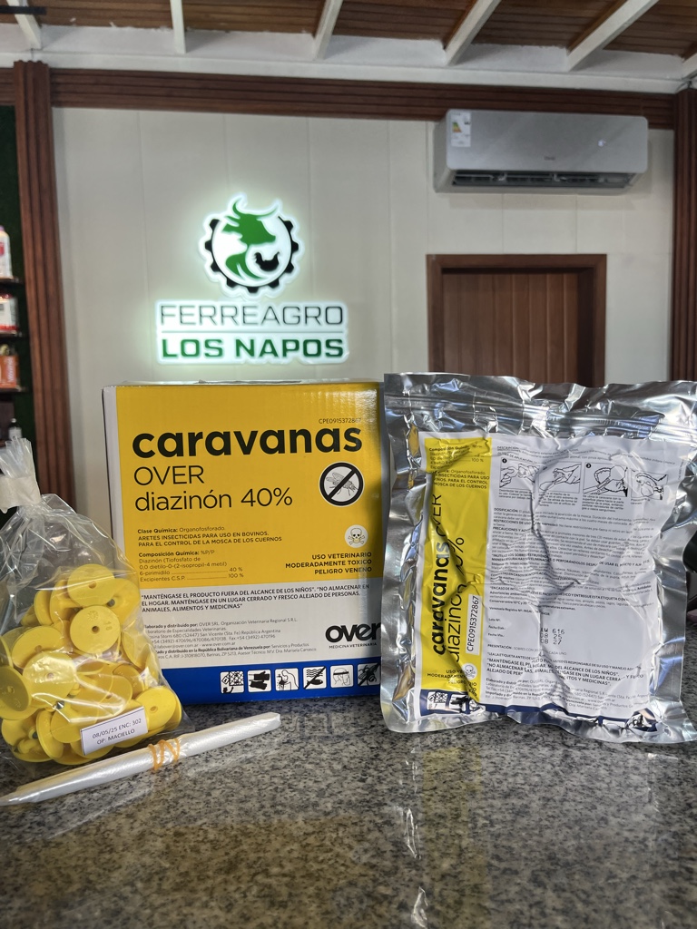 Caravanas Diazinon 1x20 Aretes Cada Paquete