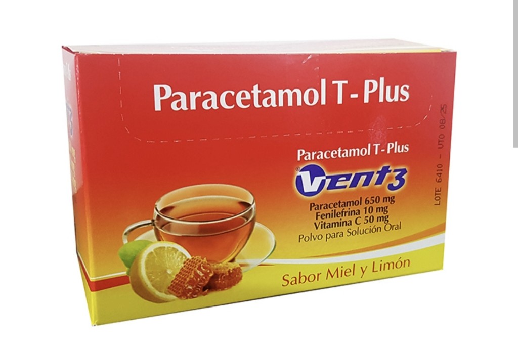 Venti3 Paracetamol T-Plus miel y limon