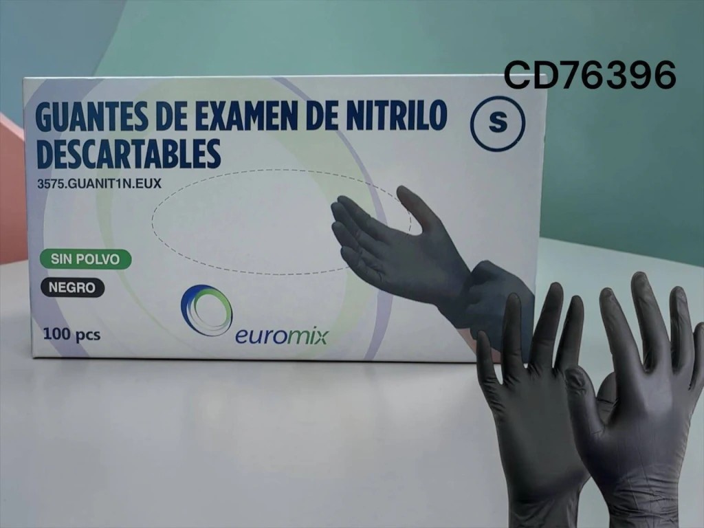 Guantes de Nitrilo x PAR talle S