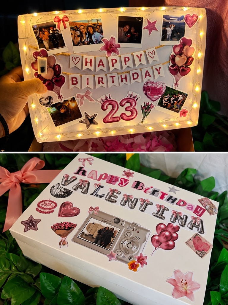 Caja sorpresa personalizada exterior