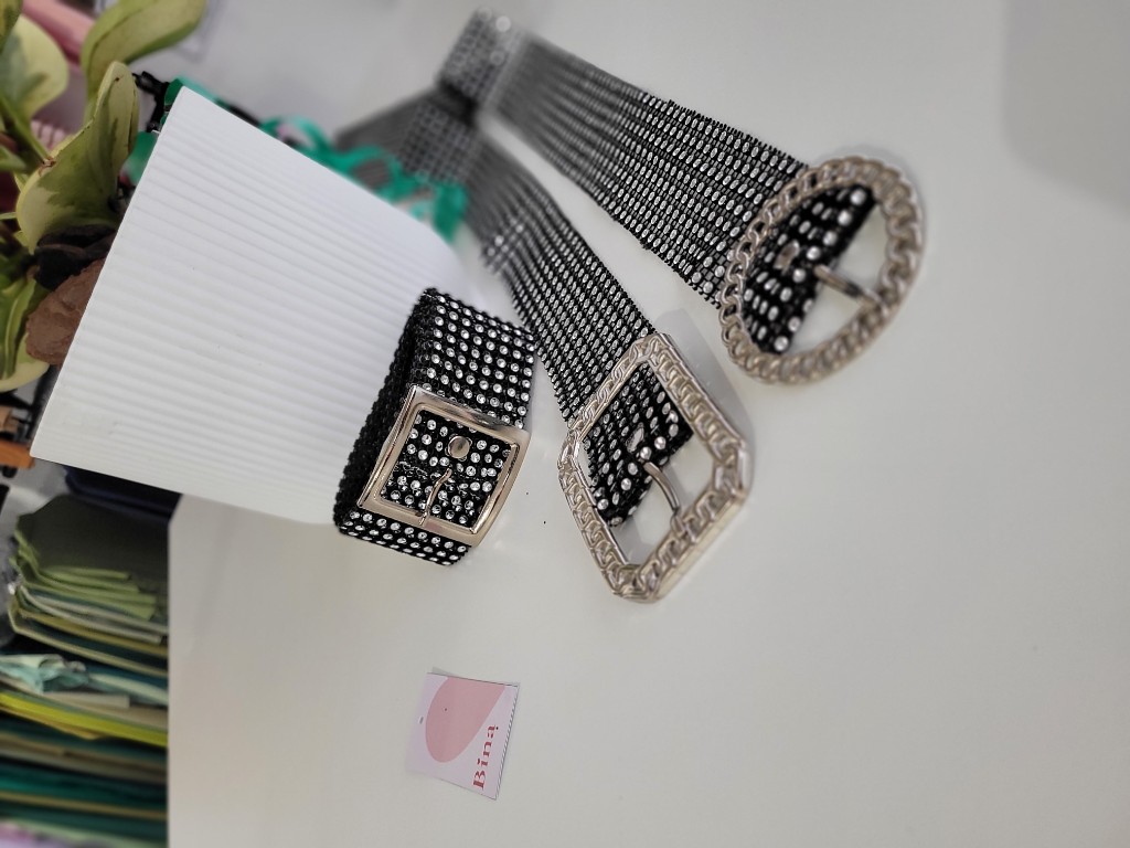 Cinto strass negro