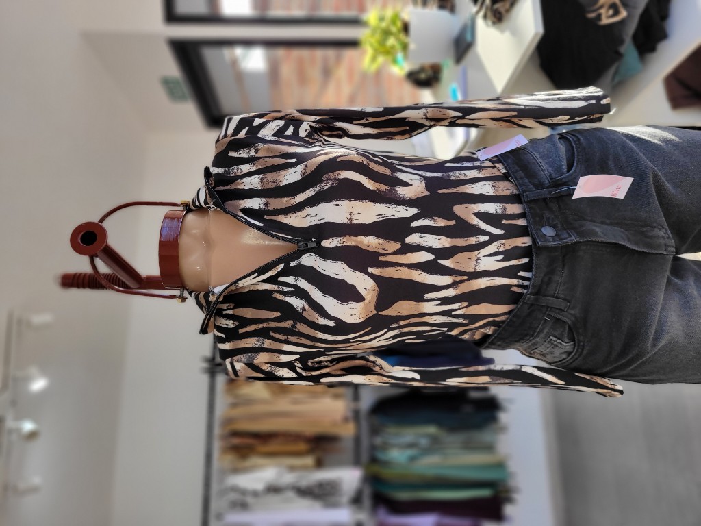 Body con cierre print
