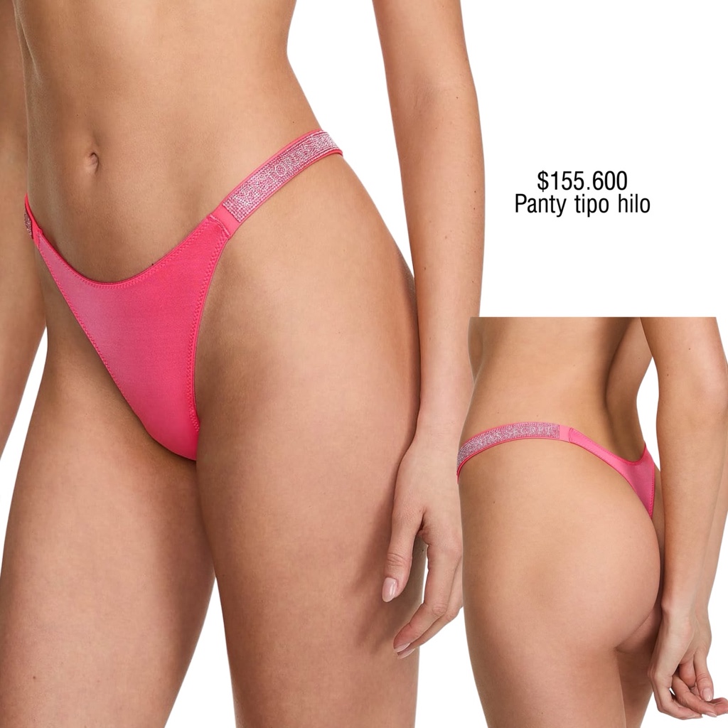PANTY VS SHINE THONG BOMBSHELL PINK