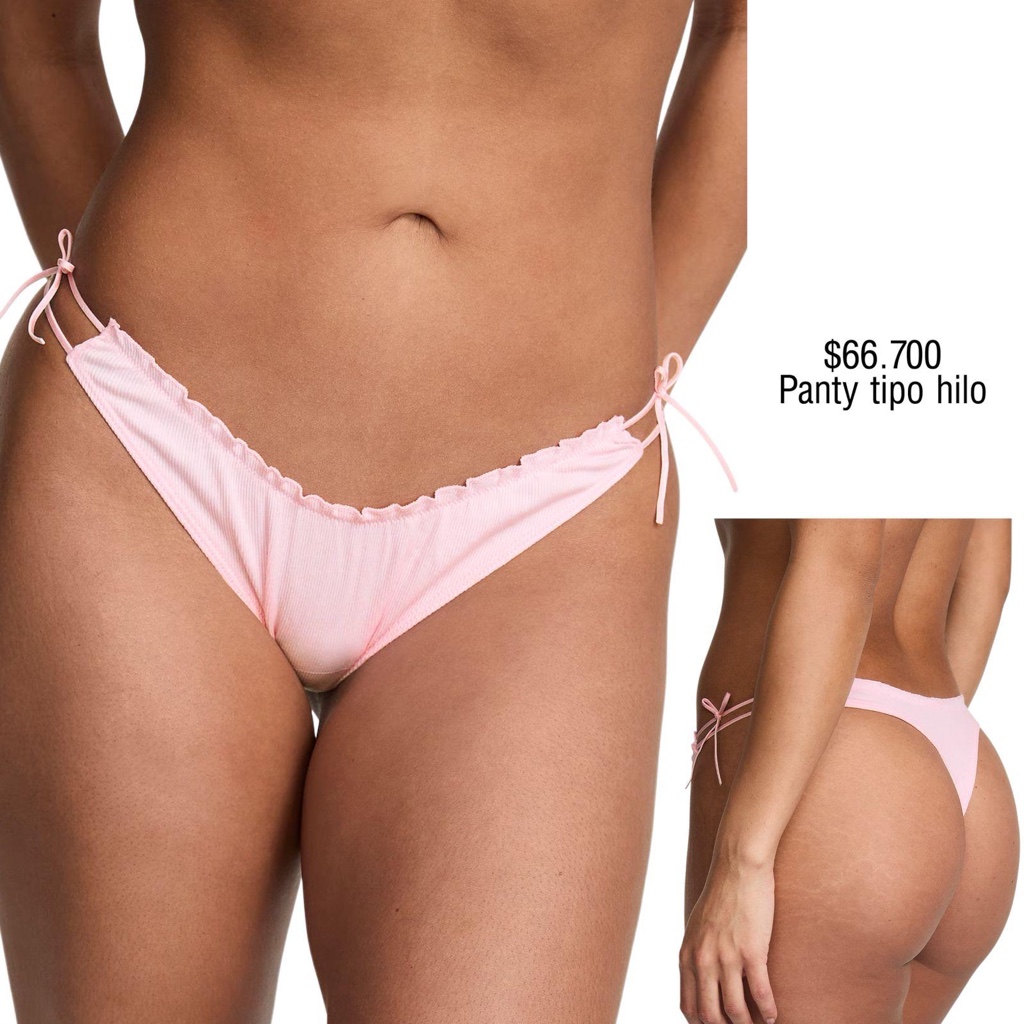 PANTY PINK THONG STRING ROSADO
