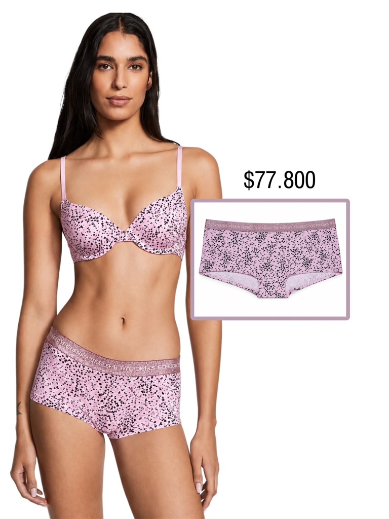 PANTY VS BOYSHORT ROSADO CORAZONES-XL