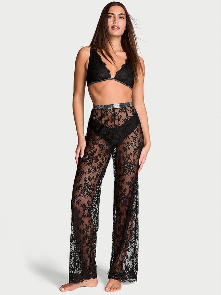 PANTALON VS EN ENCAJE NEGRO