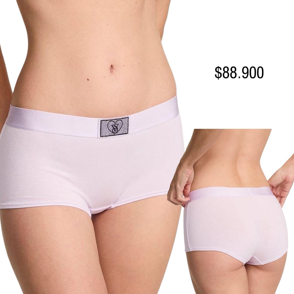 PANTY VS BOYSHORT LILA LOGO SHINE -M