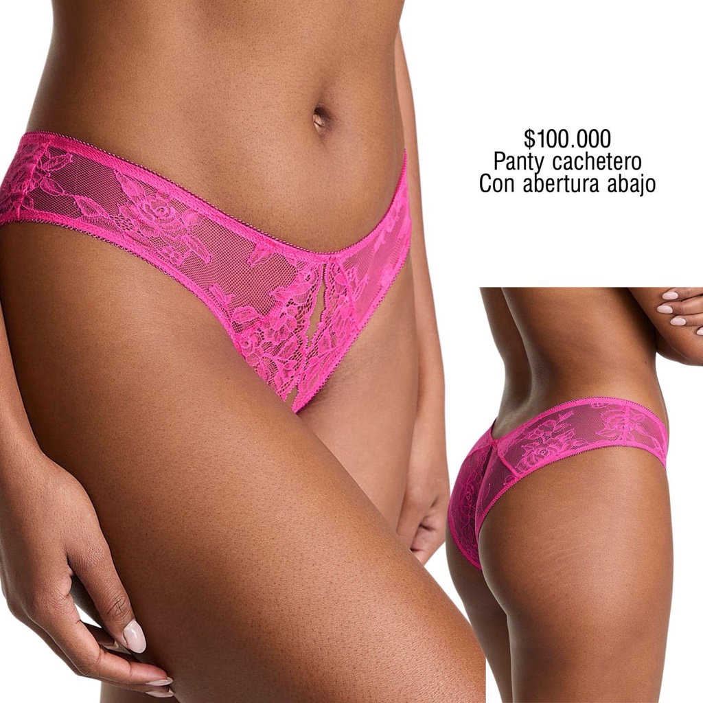 PANTY VS  HIGH-LEG CHEEKY CULOTTE FUSCIA CON ABERTURA ABAJO