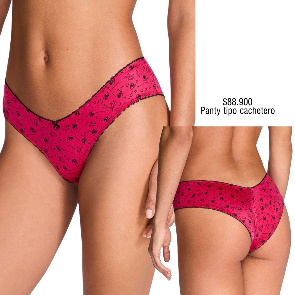 PANTY VS HIGH-LEG CHEEKY CULOTE FUSCIA CEREZA