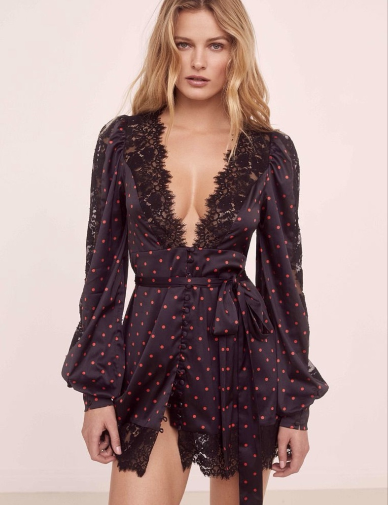 VESTIDO FOR LOVE AND LEMONS EN SATIN