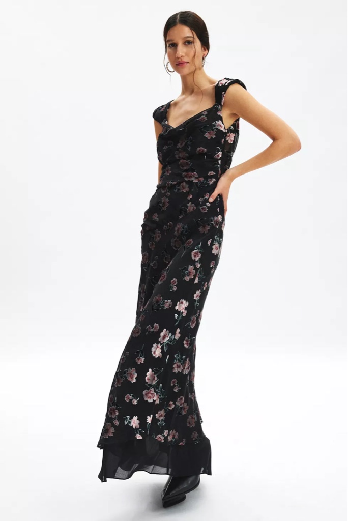 VESTIDO FOR LOVE AND LEMONS ESTAMPADO FLORES LARGO