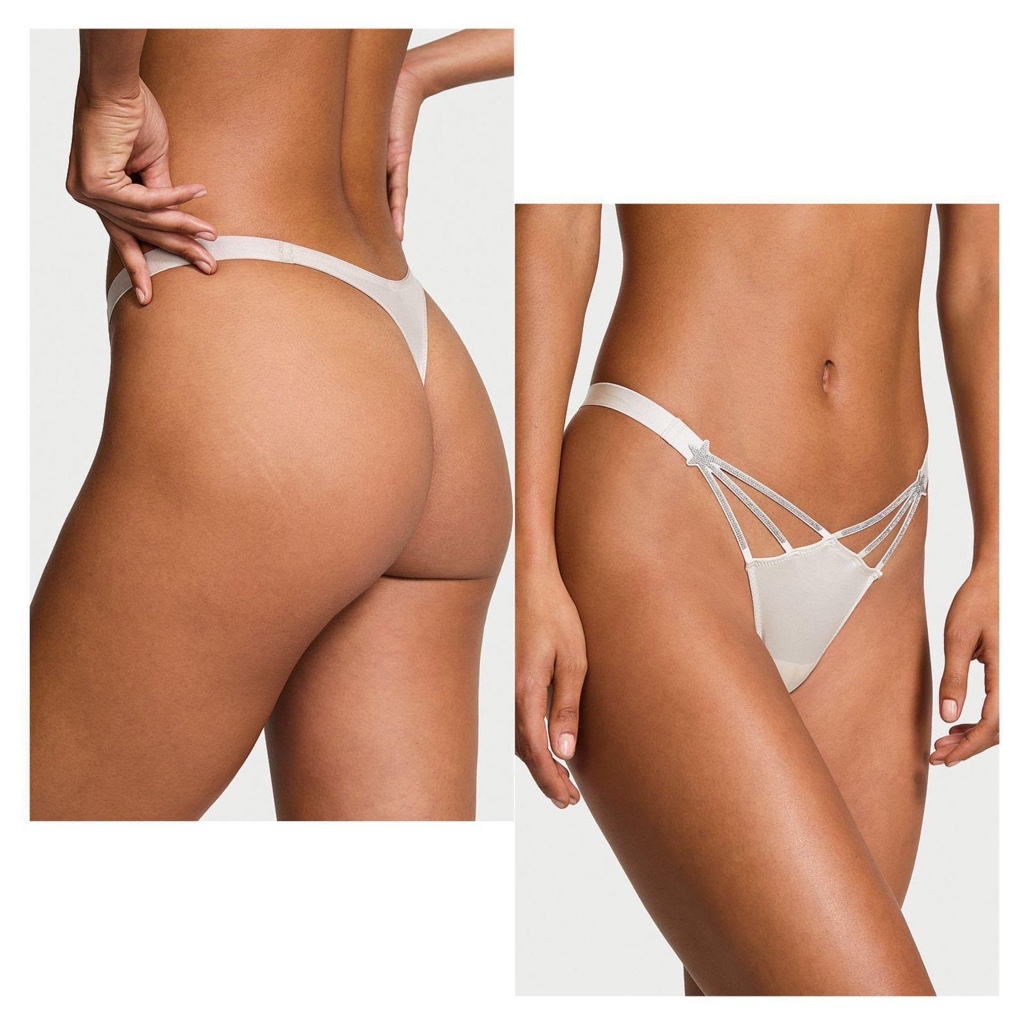 PANTY VS THONG GRIS ESTRELLAS