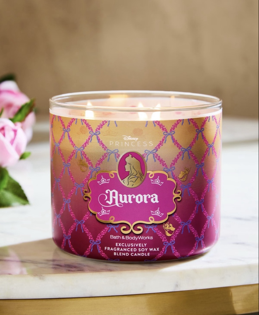 VELA 3 MECHAS BATH & BODY WORKS PRINCESS AURORA
