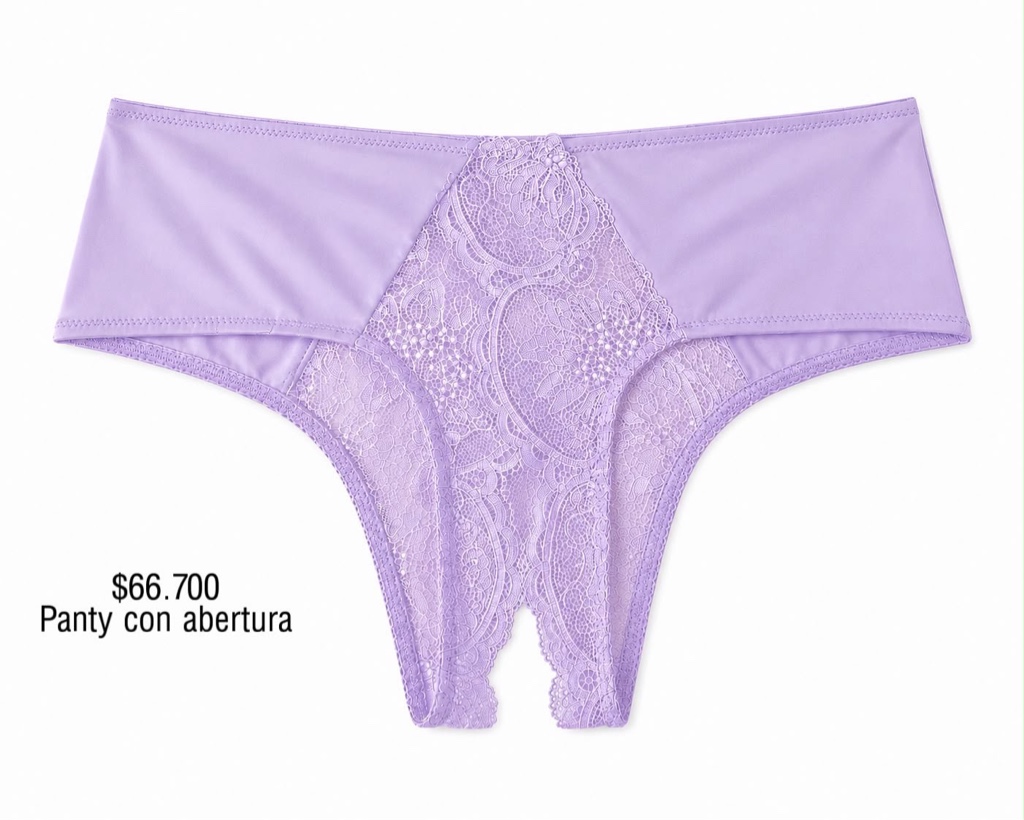 PANTY VS CHEEKY LILA CON ABERTURA