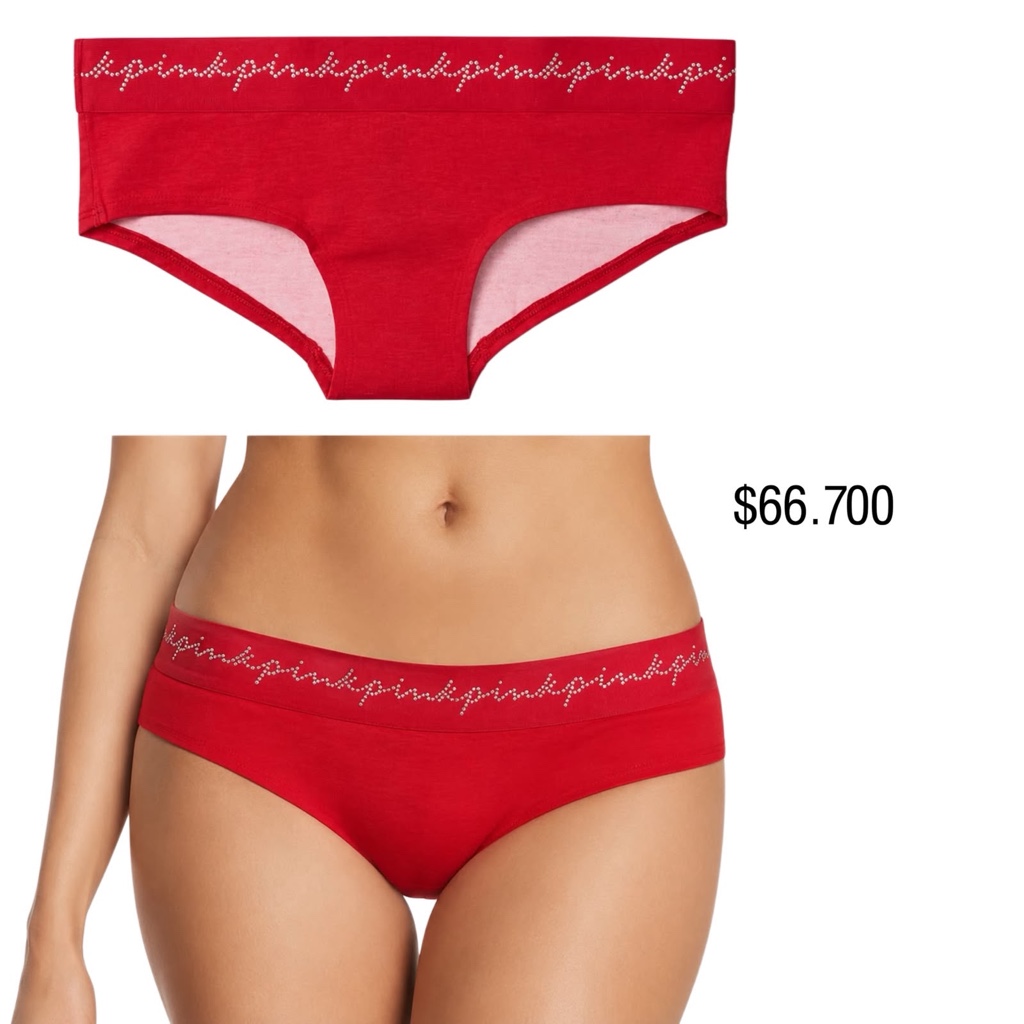 PANTY PINK HIPSTER ROJO-XL